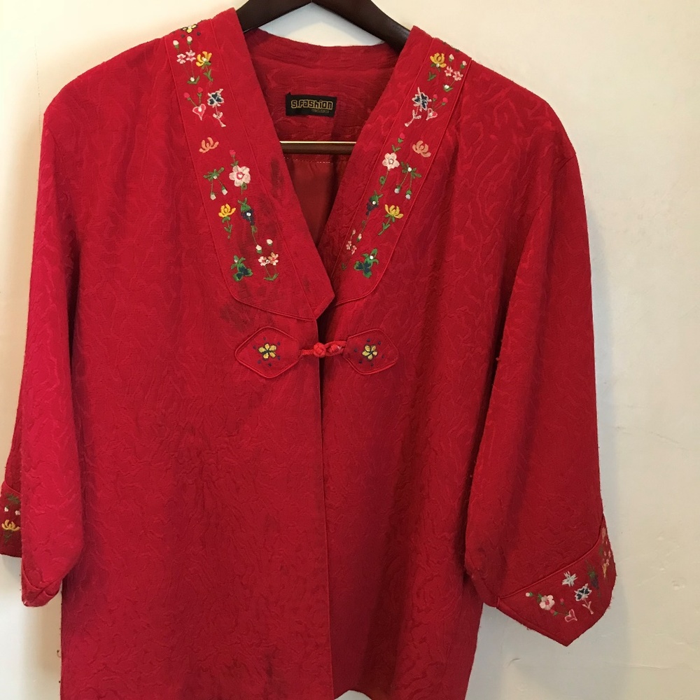 Vintage Red Chinese Jacket
